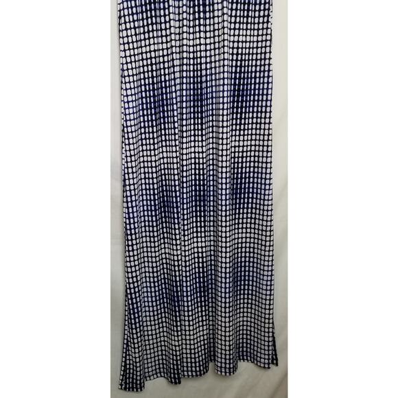 NWOT-Ellen Tracy Multicolor Twisted Front At Bodice V-Neck Maxi Sun Dress Size S - Picture 4 of 9